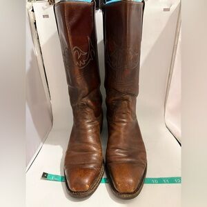 Vintage Tony Lama Rich Brown Western Boots Men’s 10.5 9144